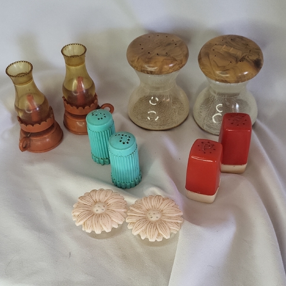 Vintage Salt and Pepper Shaker Sets Bundle Of 5 FINAL SALE